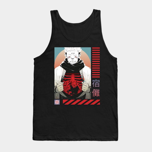 MANGA JUJUTSU KAISEN 0 UT GRAPHIC T-SHIRT PI9 Tank Top by Huko